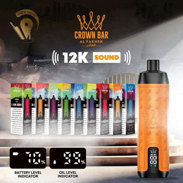 Al Fakher Crown Bar 12000 Puffs Sound disposable vape in Dubai UAE