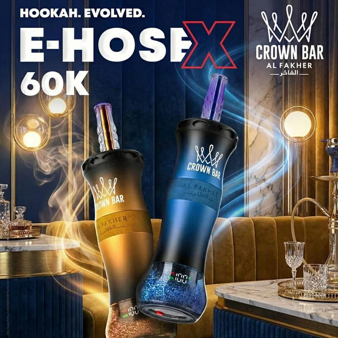 Crown Bar Al Fakher E-Hose X 60000 Puffs disposable vape in Dubai UAE