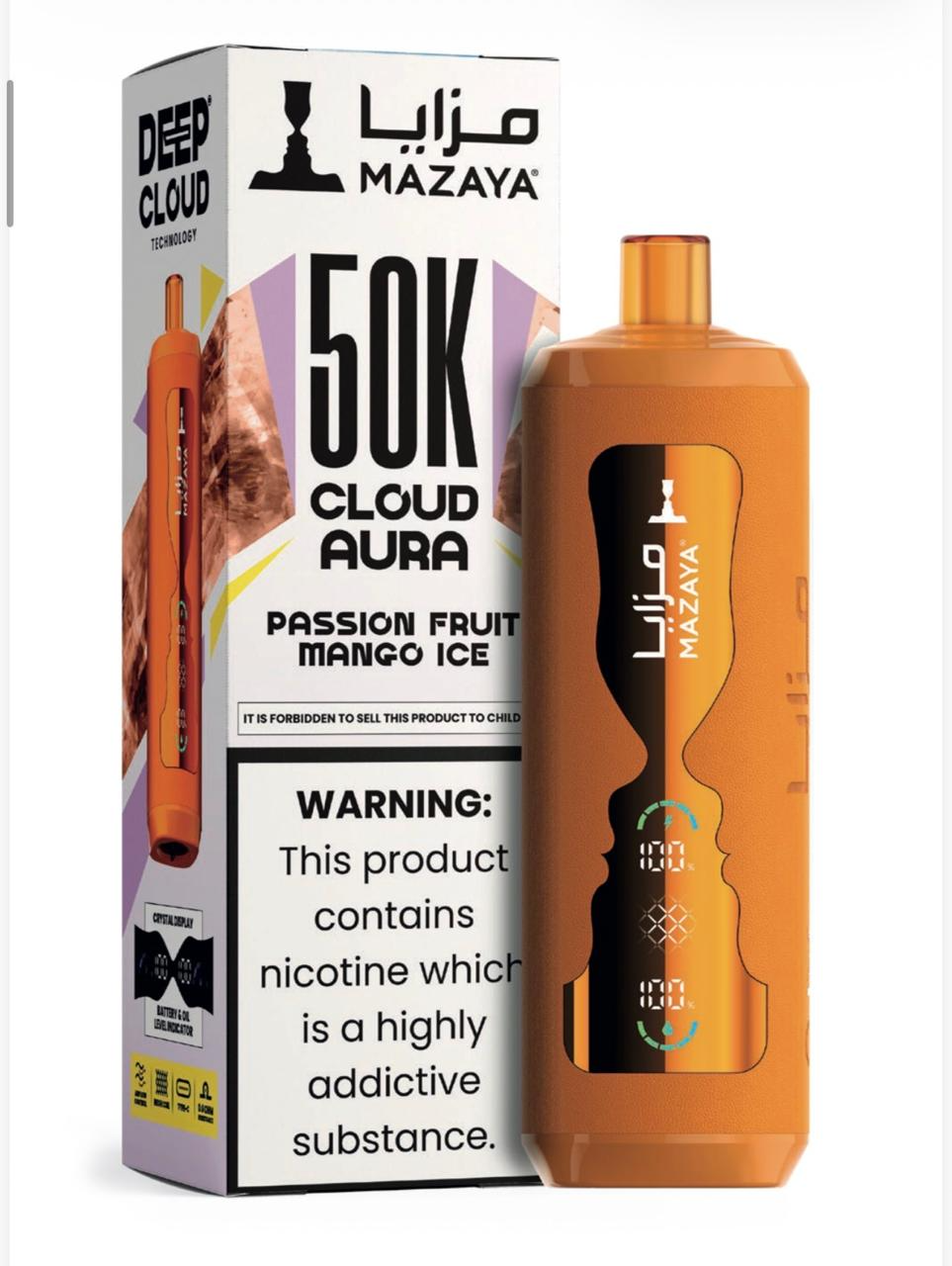 Mazaya-Cloud-Aura-50K-Disposable-Vape-Device-Passion-Fruit-Mango-Ice.webp Mazaya-Cloud-Aura-50K-Disposable-Vape-Device-Passion-Fruit-Mango-Ice.webp