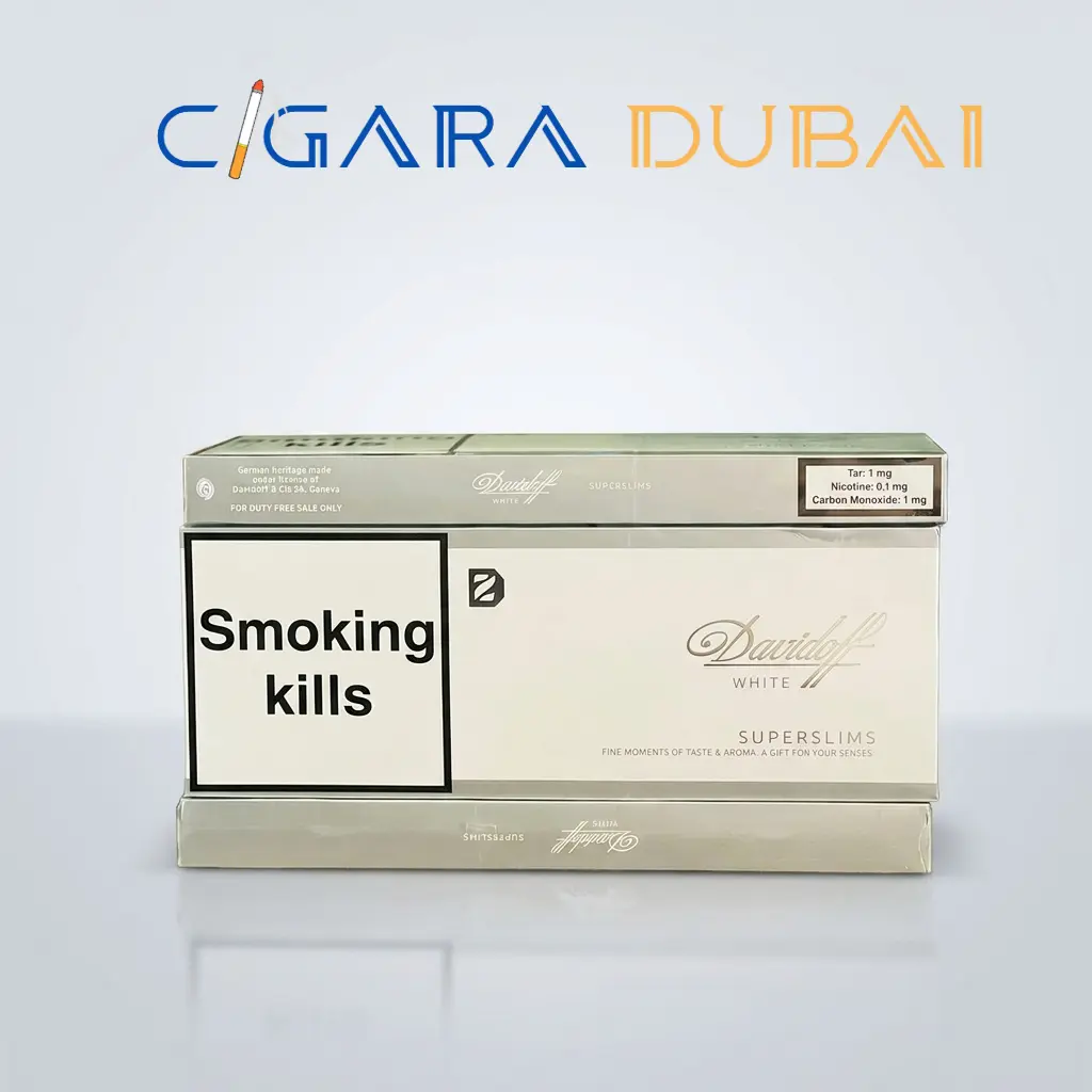 Davidoff White Super Slim Cigarette pack