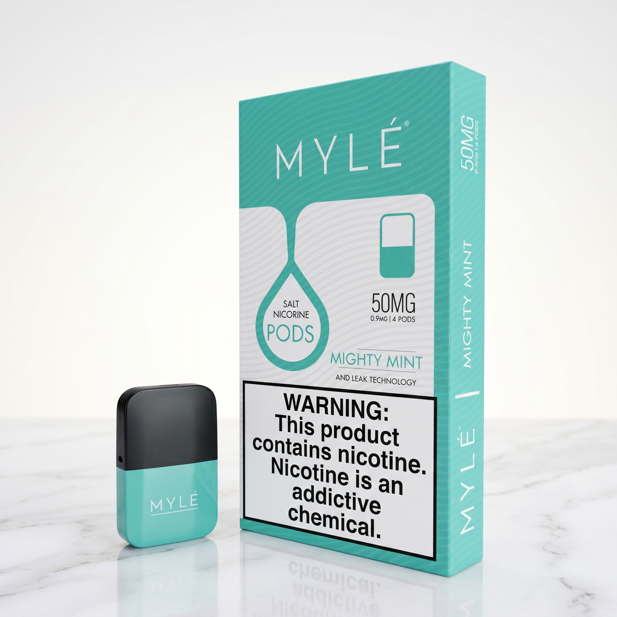 Myle V4 Pod disposable vape 50mg Pre-filled – Mighty Mint