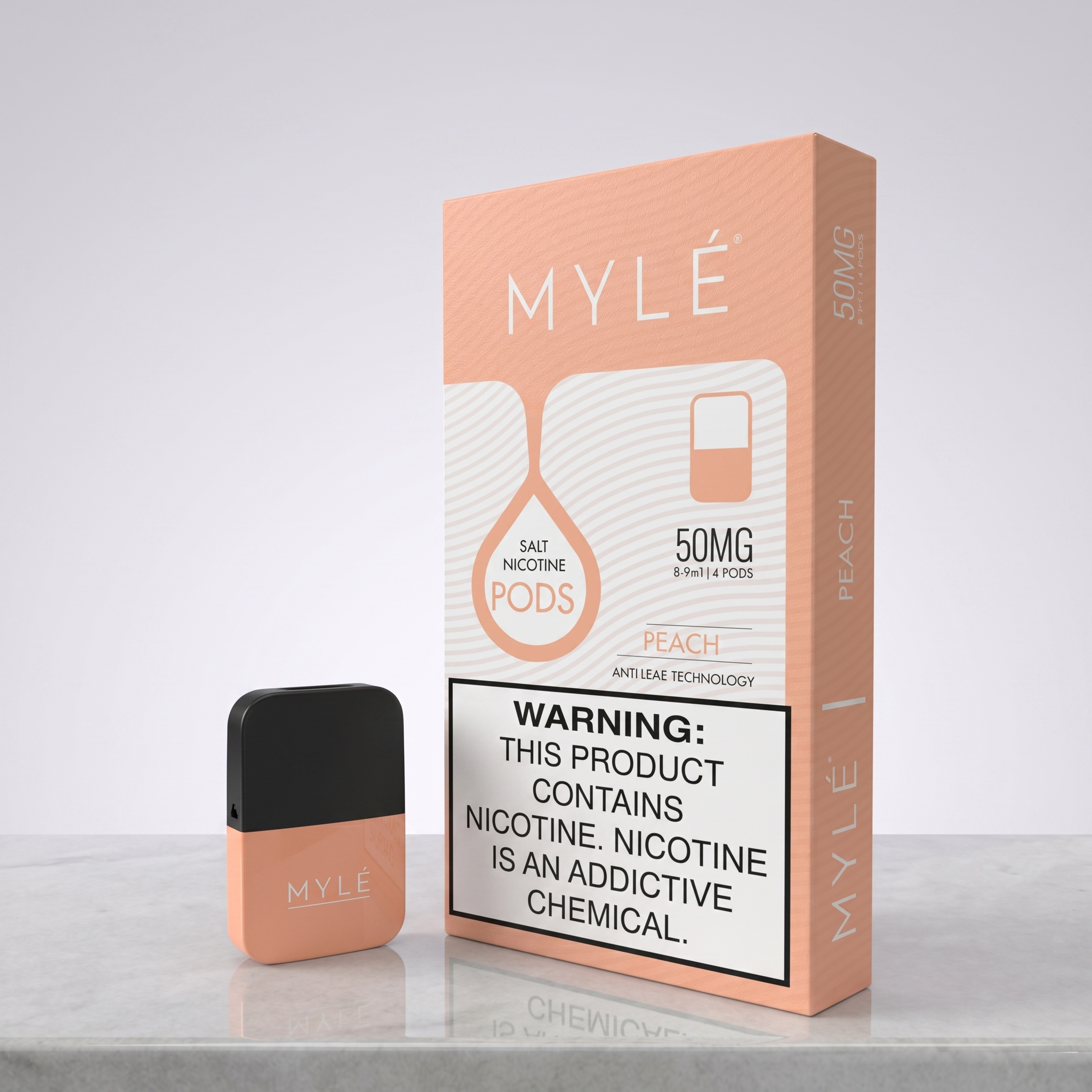 Myle V4 Pod disposable vape 50mg Pre-filled (Pink Lemonade)