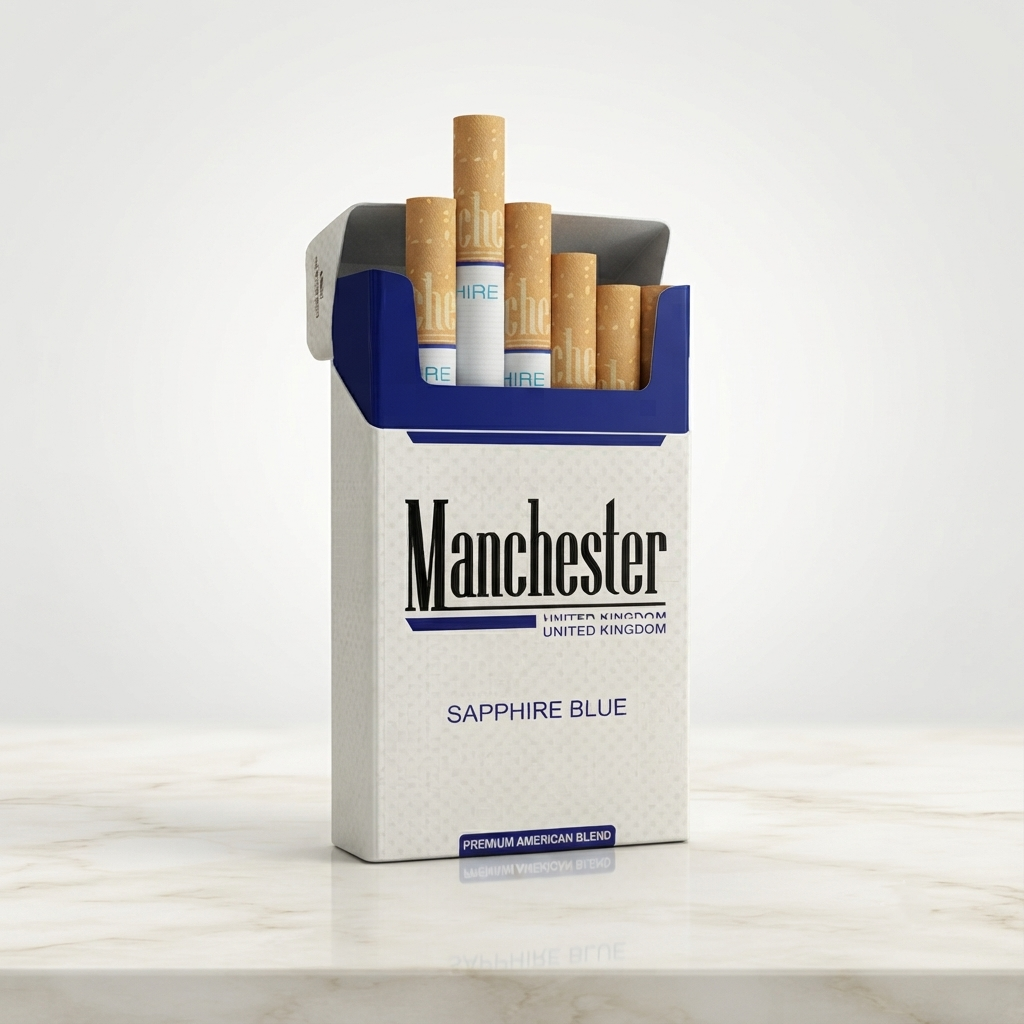 Manchester Sapphire Blue Cigarettes Pack