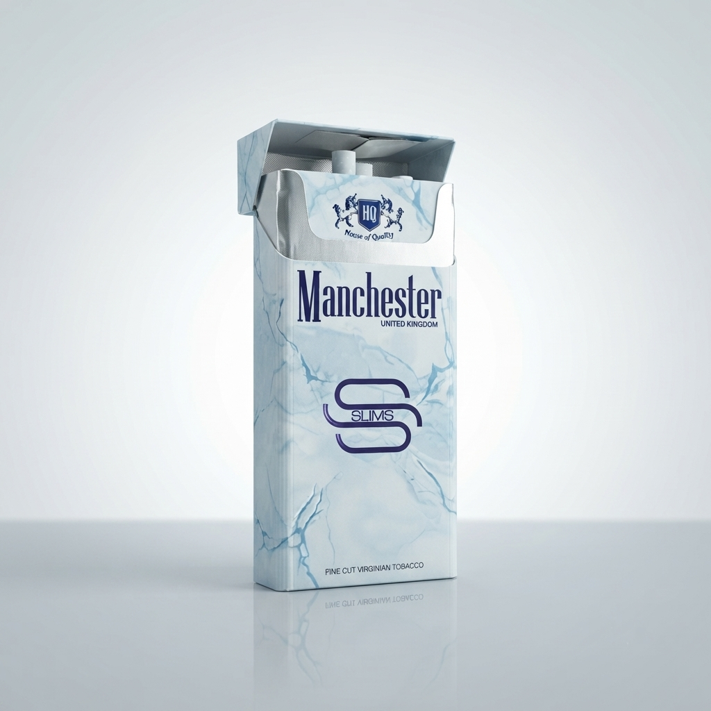 Manchester Slims Blue Cigarettes Pack